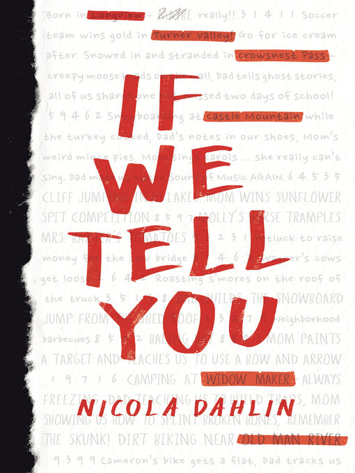 Title details for If We Tell You by Nicola Dahlin - Wait list